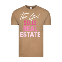 Vintage Coffee this girl sells real estate realtor real estate agent broker t shirt Vintage Tee - linhVisuals