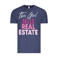 This Girl Sells Real Estate Realtor Real Estate Agent Broker T Shirt Vintage Tee | Teevron