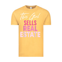 Vintage Mustard this girl sells real estate realtor real estate agent broker t shirt Vintage Tee - linhVisuals