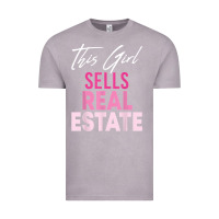 Vintage Zinc this girl sells real estate realtor real estate agent broker t shirt Vintage Tee - linhVisuals