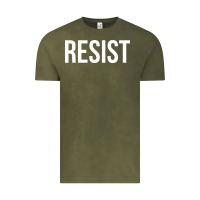 Vintage Olive resist mens Vintage Tee - linhVisuals