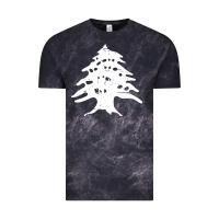 Cloud Black retro lebanon cedar lebanese Vintage Tee - linhVisuals