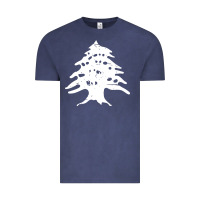 Vintage Denim retro lebanon cedar lebanese Vintage Tee - linhVisuals