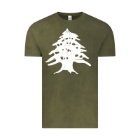 Vintage Olive retro lebanon cedar lebanese Vintage Tee - linhVisuals