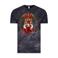 Cloud Black chicken chick king chicken wearing crown queen chicken animal 228 roos Vintage Tee - linhVisuals