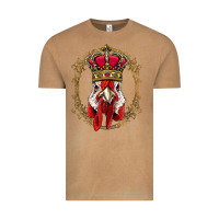 Vintage Camel chicken chick king chicken wearing crown queen chicken animal 228 roos Vintage Tee - linhVisuals