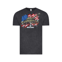Vintage Black world of tanks veterans day collection (t26e3 eagle 7) t shirt Vintage Tee - linhVisuals