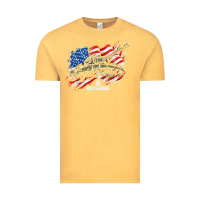 Vintage Mustard world of tanks veterans day collection (t26e3 eagle 7) t shirt Vintage Tee - linhVisuals