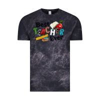 Cloud Black best teacher ever Vintage Tee - NancyCooperArtShop