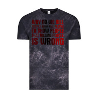 Cloud Black why do we kill people who kill people to show that killing people Vintage Tee - linhVisuals