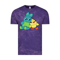 Cloud Purple bunny and ducky Vintage Tee - linhVisuals