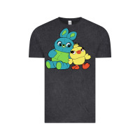 Vintage Black bunny and ducky Vintage Tee - linhVisuals
