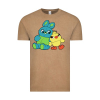 Vintage Coffee bunny and ducky Vintage Tee - linhVisuals