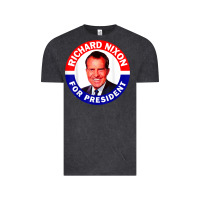 Vintage Black richard nixon president usa vote election campaign t shirt Vintage Tee - linhVisuals