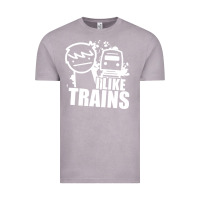 Vintage Zinc i like trains Vintage Tee - linhVisuals