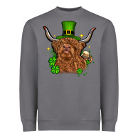 Storm St. Patrick's Day cow Heavyweight Sweatshirt - OliviaCreatesArt
