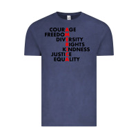 Vintage Denim anti trump resist Vintage Tee - linhVisuals
