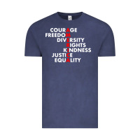 Vintage Denim anti trump resist Vintage Tee - linhVisuals