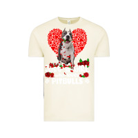 Vintage Arctic pitbull lover dog roses funny just a girl who loves pitbull 213 pitbul Vintage Tee - linhVisuals