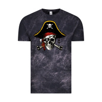 Cloud Black pi rate 3 14 Vintage Tee - linhVisuals