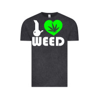 Vintage Black i love weed fun Vintage Tee - linhVisuals