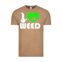 Vintage Coffee i love weed fun Vintage Tee - linhVisuals