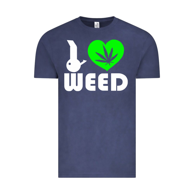 I Love Weed Fun Vintage Tee by linhVisuals | Teevron