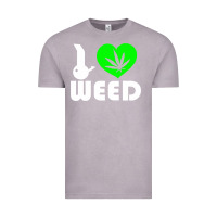 Vintage Zinc i love weed fun Vintage Tee - linhVisuals