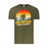 Vintage Olive hide and seek world champion bigfoot t  shirt hide and seek world cham Vintage Tee - linhVisuals