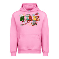 Fuchsia Pink Christmas nurse Urban Hoodie - BarkalooDesign