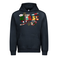Navy Christmas nurse Urban Hoodie - BarkalooDesign