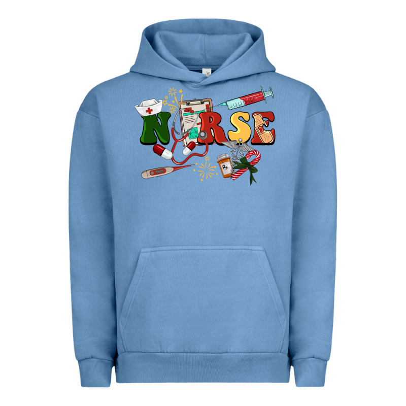 Christmas Nurse Urban Hoodie by BarkalooDesign | Teevron