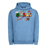 Pigment Pebble Blue Christmas nurse Urban Hoodie - BarkalooDesign