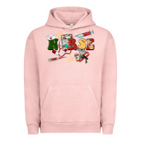 Pigment Salmon Christmas nurse Urban Hoodie - BarkalooDesign