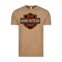Vintage Coffee enjoy jesus christ heavenly devoted son parody religious tee t shirt Vintage Tee - linhVisuals