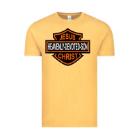 Vintage Mustard enjoy jesus christ heavenly devoted son parody religious tee t shirt Vintage Tee - linhVisuals