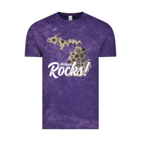Cloud Purple great lakes shaped men women petoskey stone michigan rocks pullover ho Vintage Tee - linhVisuals