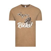 Vintage Coffee great lakes shaped men women petoskey stone michigan rocks pullover ho Vintage Tee - linhVisuals