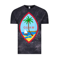 Cloud Black guam coat of arms souvenir gift flag chamorro t shirt Vintage Tee - linhVisuals