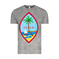 Cloud Rock guam coat of arms souvenir gift flag chamorro t shirt Vintage Tee - linhVisuals