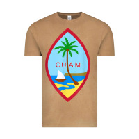 Vintage Camel guam coat of arms souvenir gift flag chamorro t shirt Vintage Tee - linhVisuals