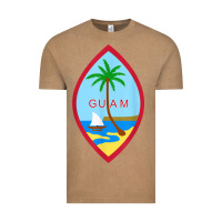 Vintage Coffee guam coat of arms souvenir gift flag chamorro t shirt Vintage Tee - linhVisuals