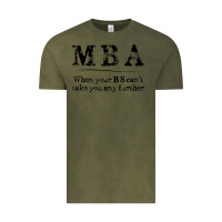 Vintage Olive mba graduation gifts when your bs can't take you further Vintage Tee - linhVisuals