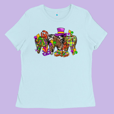 Mardi Gras Dental Ladies Tee Designed By Bundleandbundleshop