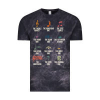 Cloud Black musical notes symbol definition   humor musician t shirt Vintage Tee - linhVisuals
