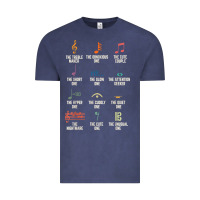Vintage Denim musical notes symbol definition   humor musician t shirt Vintage Tee - linhVisuals