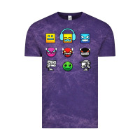 Cloud Purple geometry dash insane Vintage Tee - linhVisuals