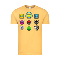 Vintage Mustard geometry dash insane Vintage Tee - linhVisuals