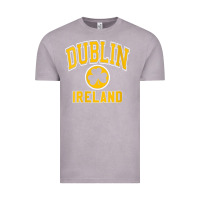 Vintage Zinc womens dublin ireland varsity style shamrock green with amber print v Vintage Tee - linhVisuals