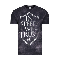 Cloud Black in speed we trust Vintage Tee - linhVisuals